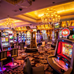 inside view of a casino with different machines