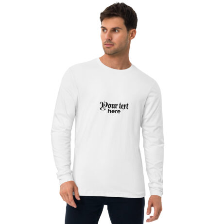 Long Sleeve Fitted Crew Shirt in Massachusetts